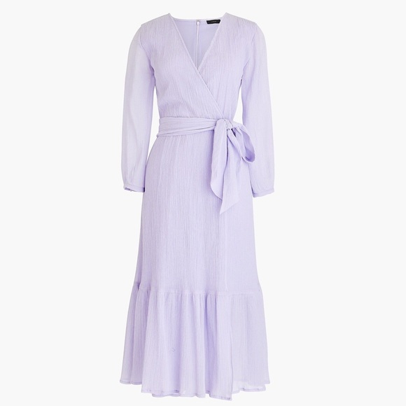 light purple wrap dress